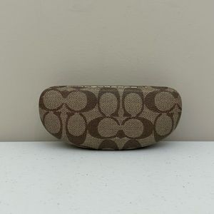 Coach Monogram Brown Clamshell Eyeglasses or Sunglasses Hard Case